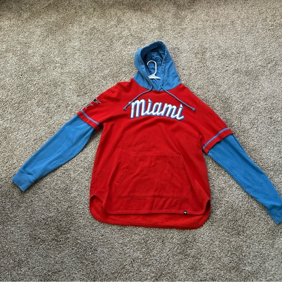 Miami Marlins ‘47 City Connect Trifecta Shortstop Pullover - Picture 2 of 3